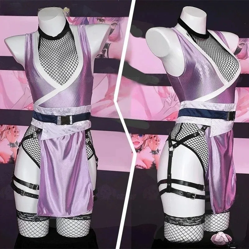 ♥   Новый костюм принцессы Бякуган Хинаты Хьюг 2025 года для косплея, сексуальное платье в стиле додзинси, оригинальный манга-костюм ниндзя с белыми глазами ★   Домик медведя