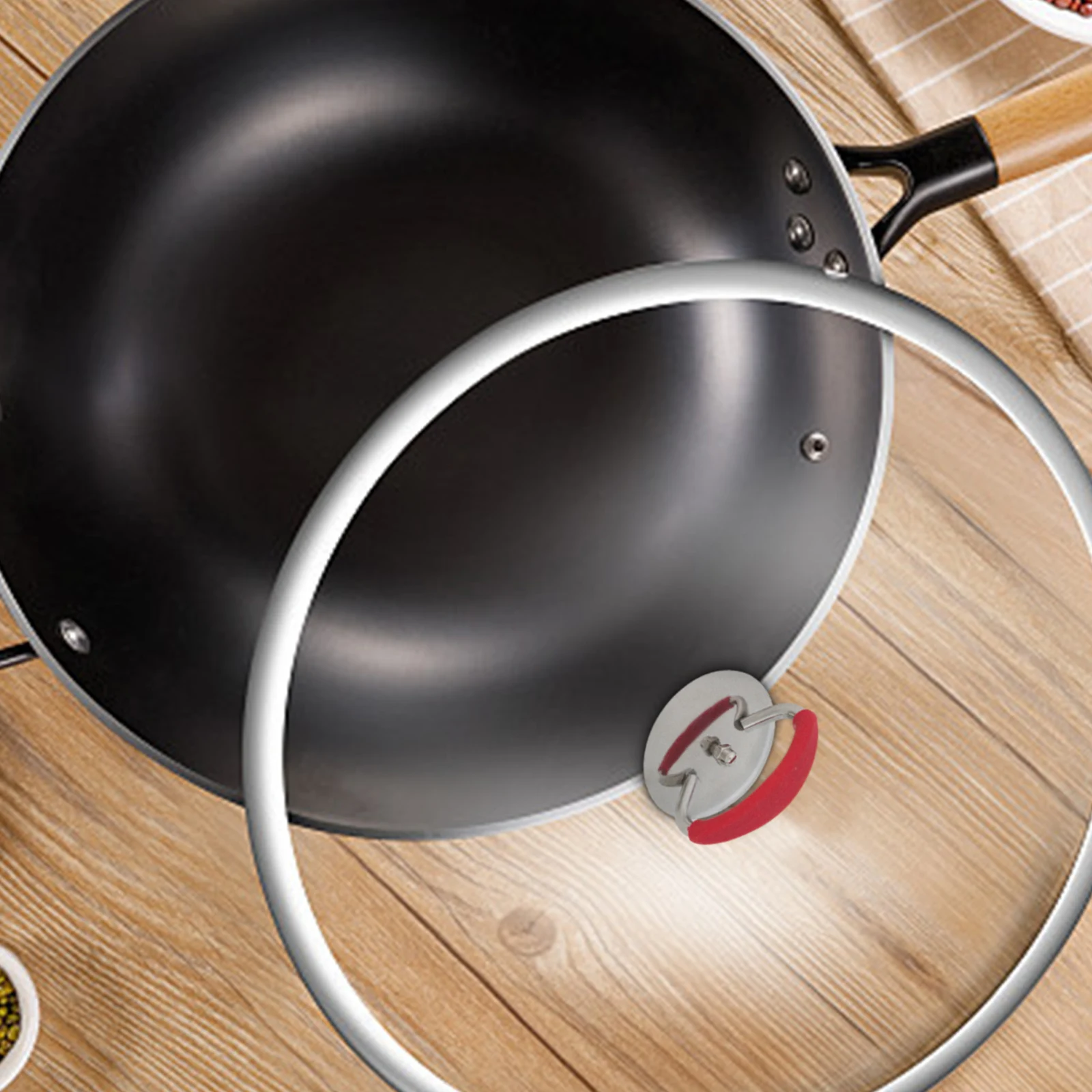 Replacement Knob Handle for Saucepan and Pot Lids Crafted in Stainless Steel with Secure Mounting System for Stable Everyday Use