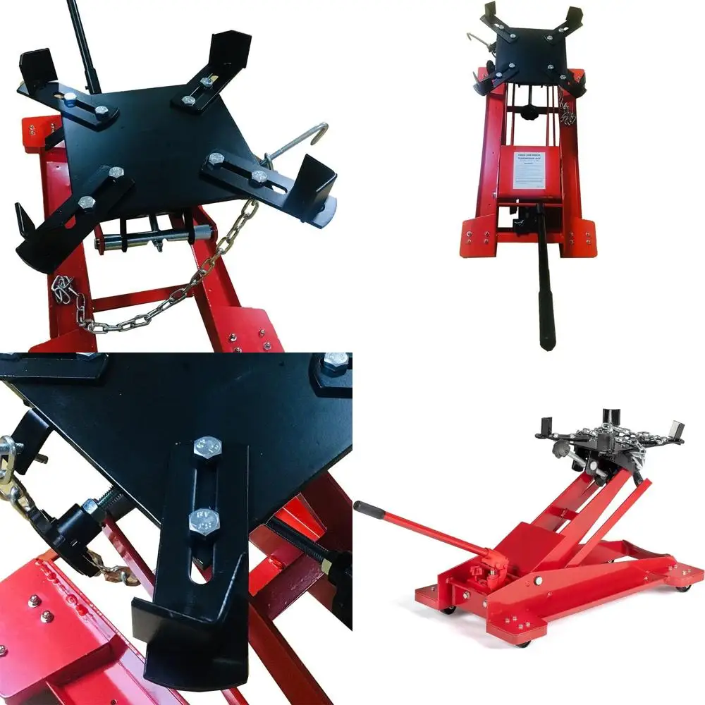 

Half-Ton Low Profile Transmission Jack, 1100 lbs Capacity, Red