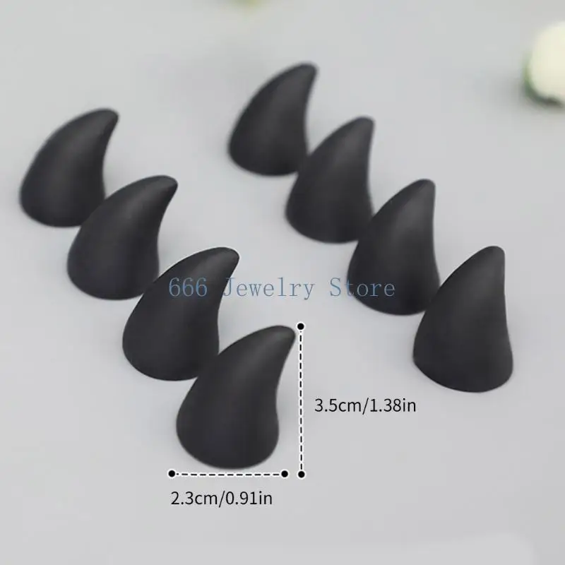F2TD 8pcs Animal Fursuit Claws Resin Nails Jewelry Component for Crafting