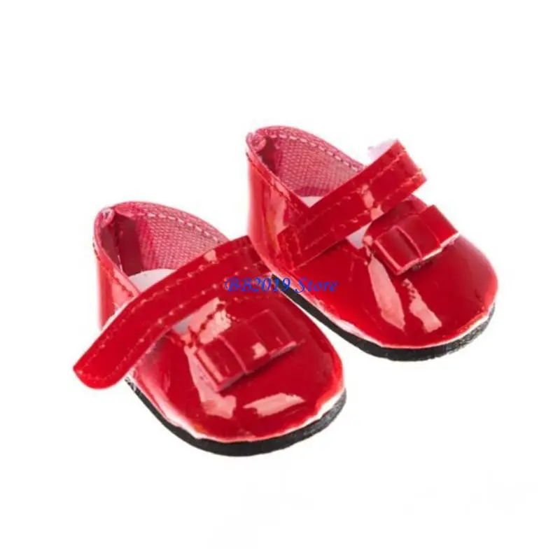 Q0KB-Juego zapatos para muñeca con calzado suave, muebles en miniatura PU, decoración armario