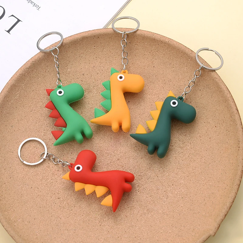 1PC Key Chain Creative Animal Cartoon Key Ring Dinosaur Key Holders Fit Women Men Child Car Keys Bag Accessories Gifts