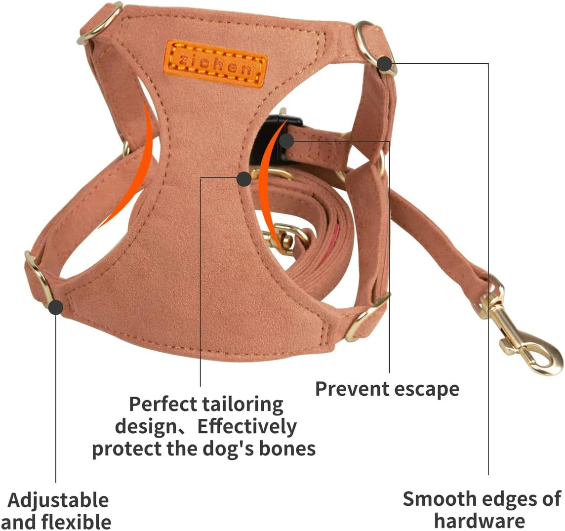 Cat Harness with Multifunction Leash Set for Cats Escape Proof Walking Lightweight Soft Adjustable No Choke Pet Vest Harness