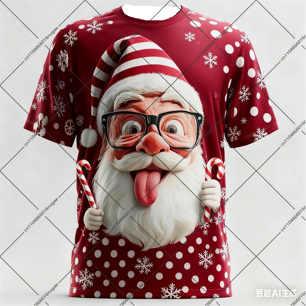 

202526 3d Summer Christmas Sports T-shirt Fashion New Style Fan Daily Match Training Comfortable Jersey