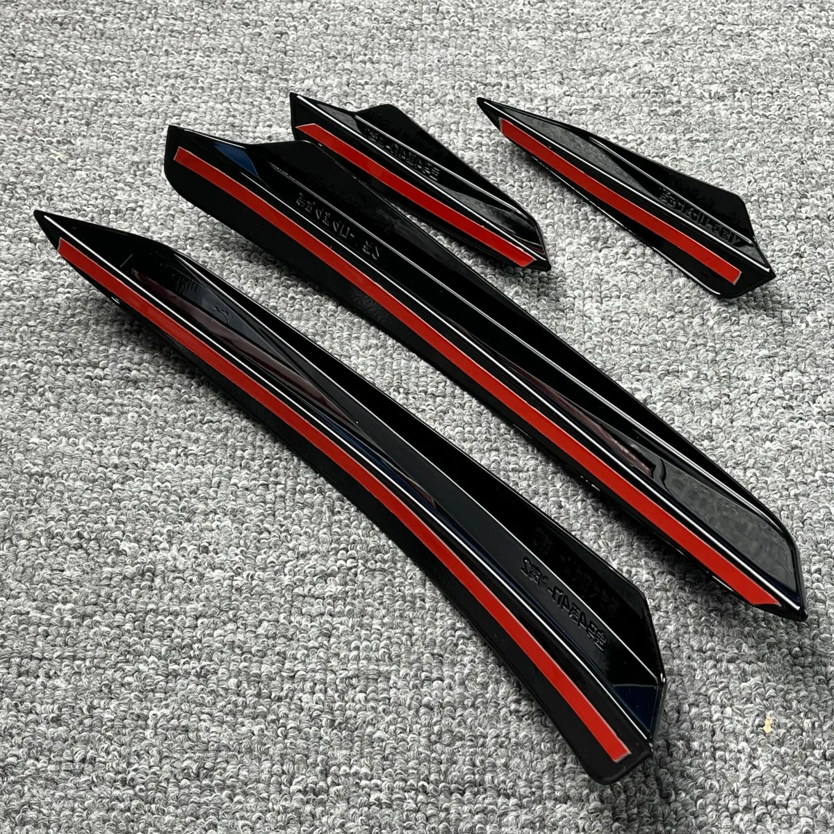 المصد الأمامي الشفاه الفاصل Canards لسيارات BMW 4 Series G26 i4 G24 420i 430i M440i مع M-Pack MP Body Aero Kit سبويلر ABS UV معطف