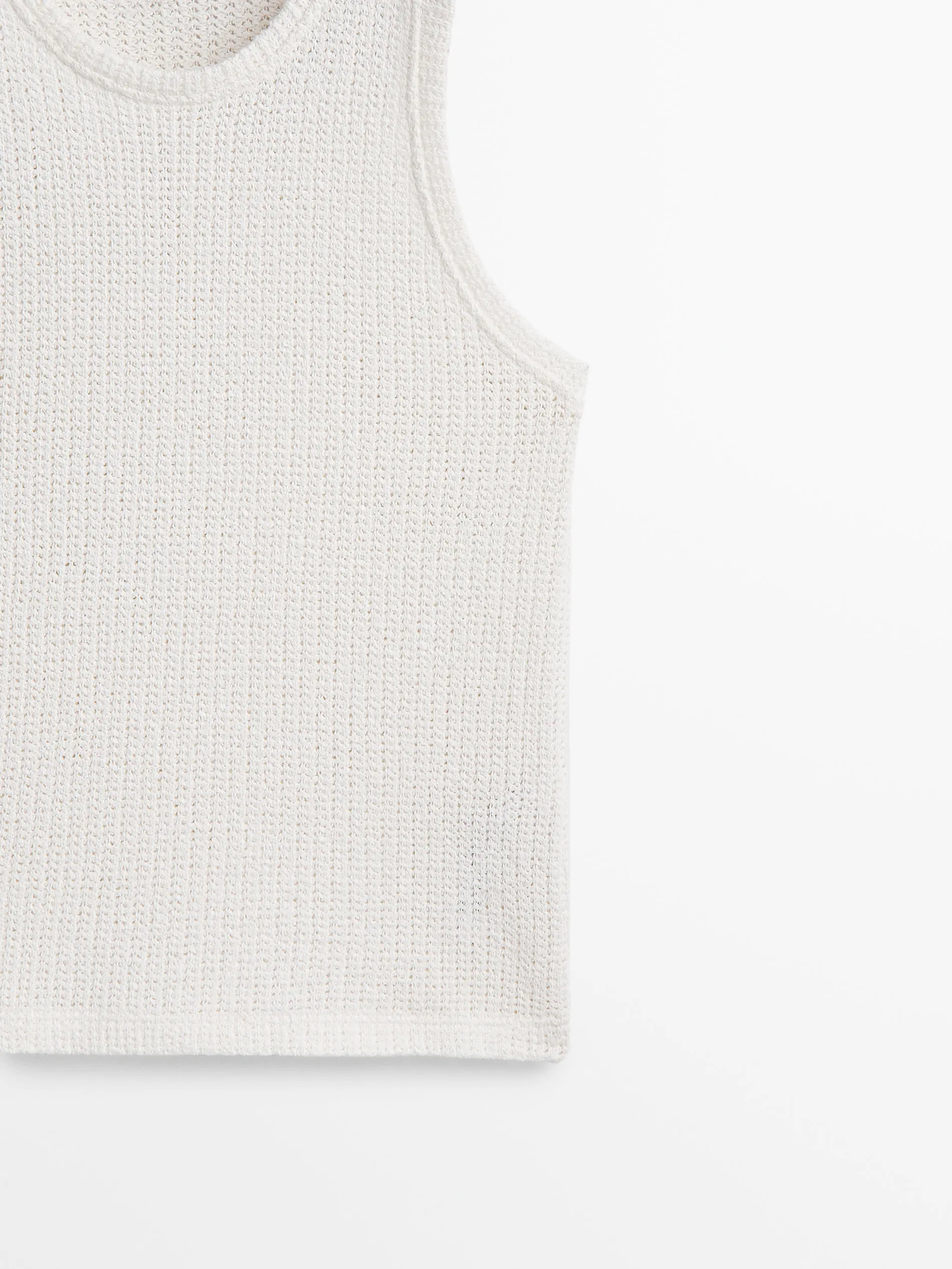 Ethereal MD 2024 autumn new style of Women\'s casual lightweight comfortable cotton textured white sleeveless vest T-shirt