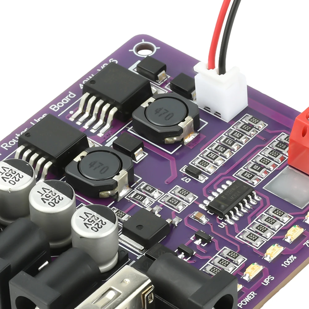 40W Mini-USB-Unterbrechungsfreies-Stromversorgungsmodul 11,1V UPS-Batterieladeplatine mit 4-Kanal-Ausgang für verschiedene Router-Setups – Detail 10