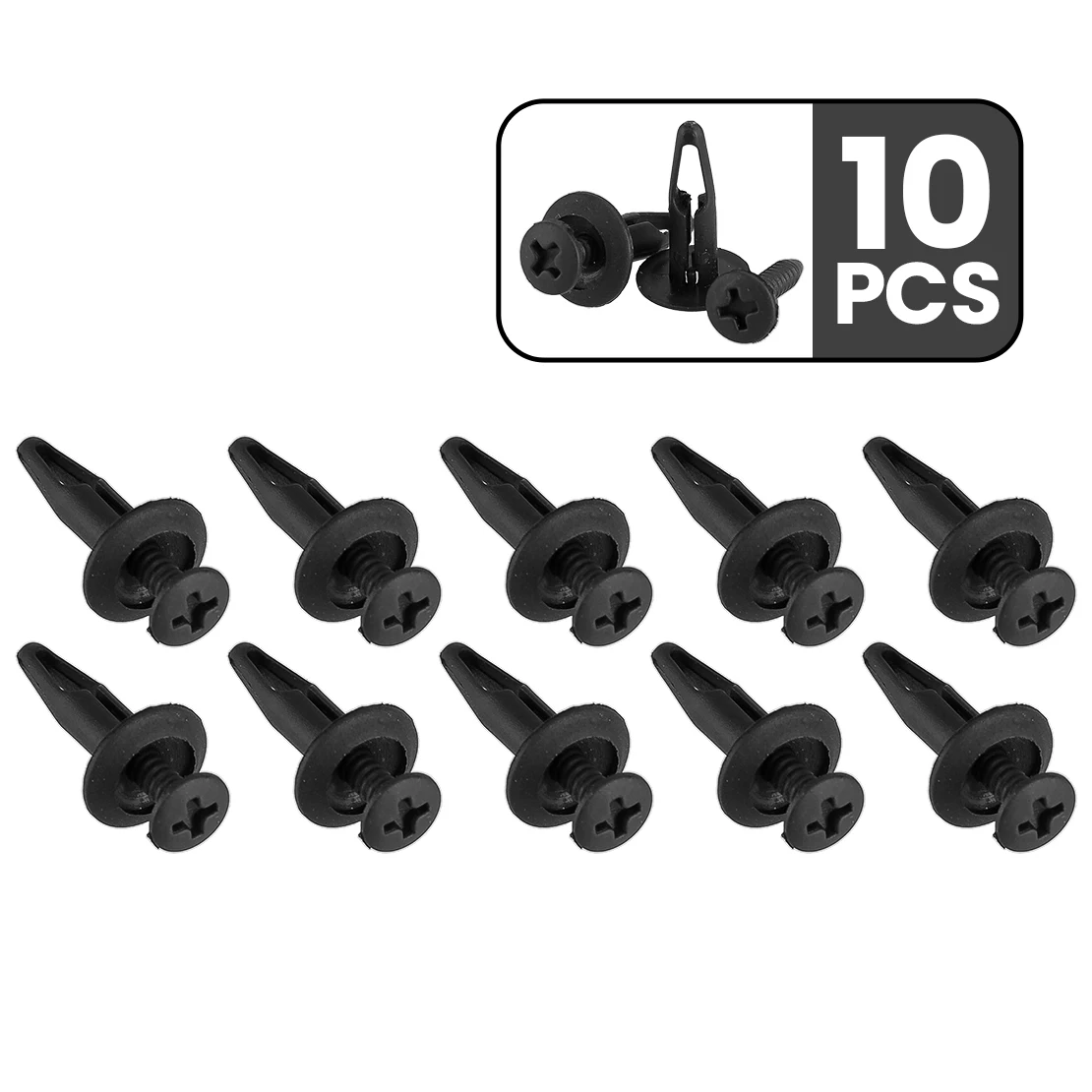 10pcs/Set Front Grille Bumper Mudguard Panel Trim Scrivet Rivet Retaining Clip Fastener Retainer Fit for Mazda BT50 Ford Ranger