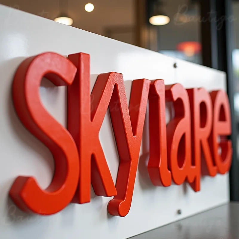 Custom Solid Metal Letters for Industrial Outdoor Signage 3D Business Sign Weatherproof Perfect for Warehouse Factory