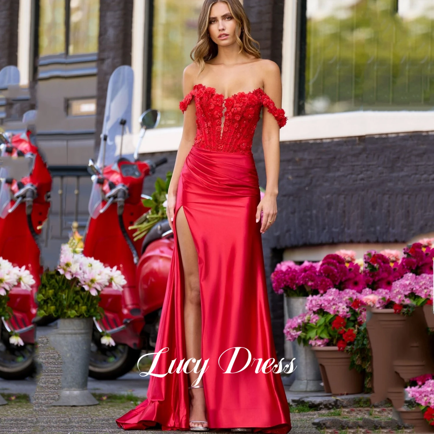 Vestidos elegantes para mujer, vestidos largos de fiesta de sirena para graduación, vestido de noche con hombros descubiertos, vestidos de baile sexys personalizados