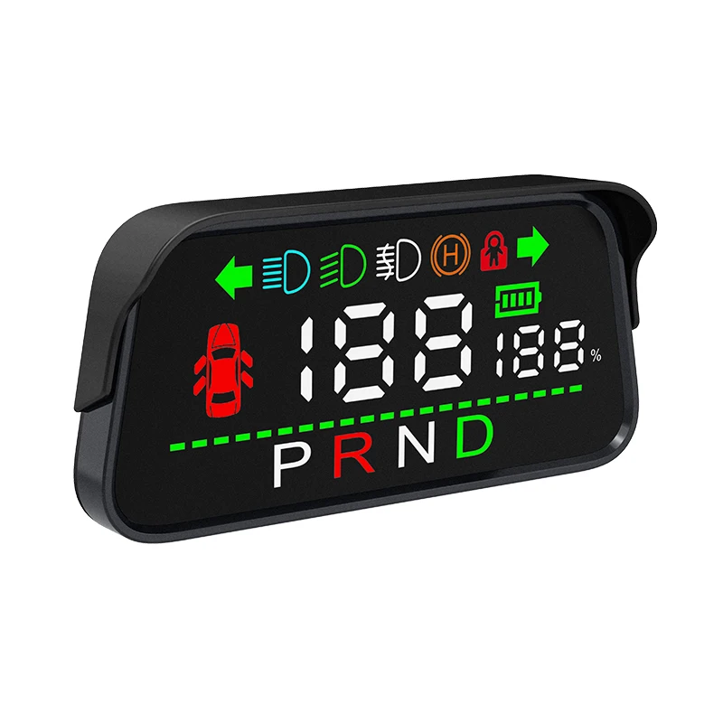 Picture 6: Bluetooth Smart HUD Head Up Display For Tesla Model 3 Model Y HD GPS Speedometer Hidden Air Code Meter Original Car Data Sync