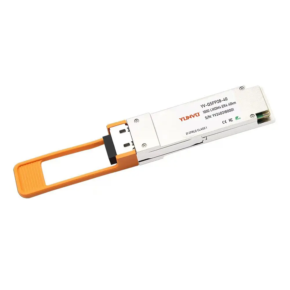 

100 ГБ ER4 40 км QSFP28 трансивер 1310 Нм двойной LC одномодовый оптический модуль 100GBASE-ER4 QSFP для Huawei,Juniper,Mellanox.переключатель