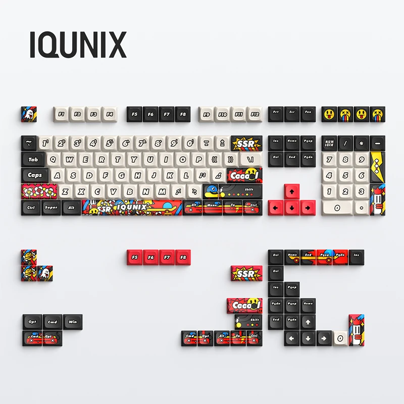 IQUNIX Graffiti Diary keycap small set of themes customized personalized office esports computer keyboard keycap and mac key