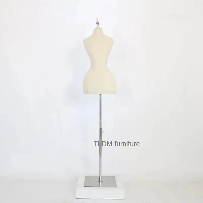 

Modern Removable Mannequins for Bridal Shop Slim Waist Large Size Half Body Mannequins Creative Plastic Mannequins for Dresses L