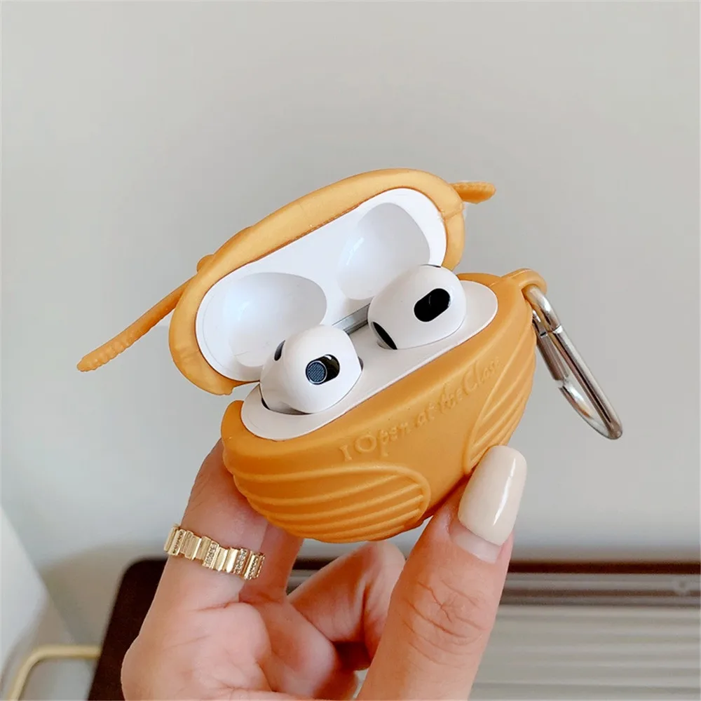 For Airpods 123 Pro 2 Cartoon Cases Silicone With Keychain Creative Anime Earphone Protective Cover For Apple Airpod Accessories