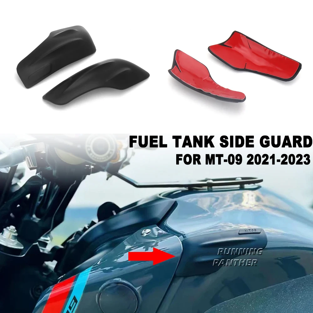 Motorcycle Accessories Fuel Tank Side Pad Protector Decal Stickers For Yamaha MT-09 MT09 MT 09 mt09 2021 2022 2023