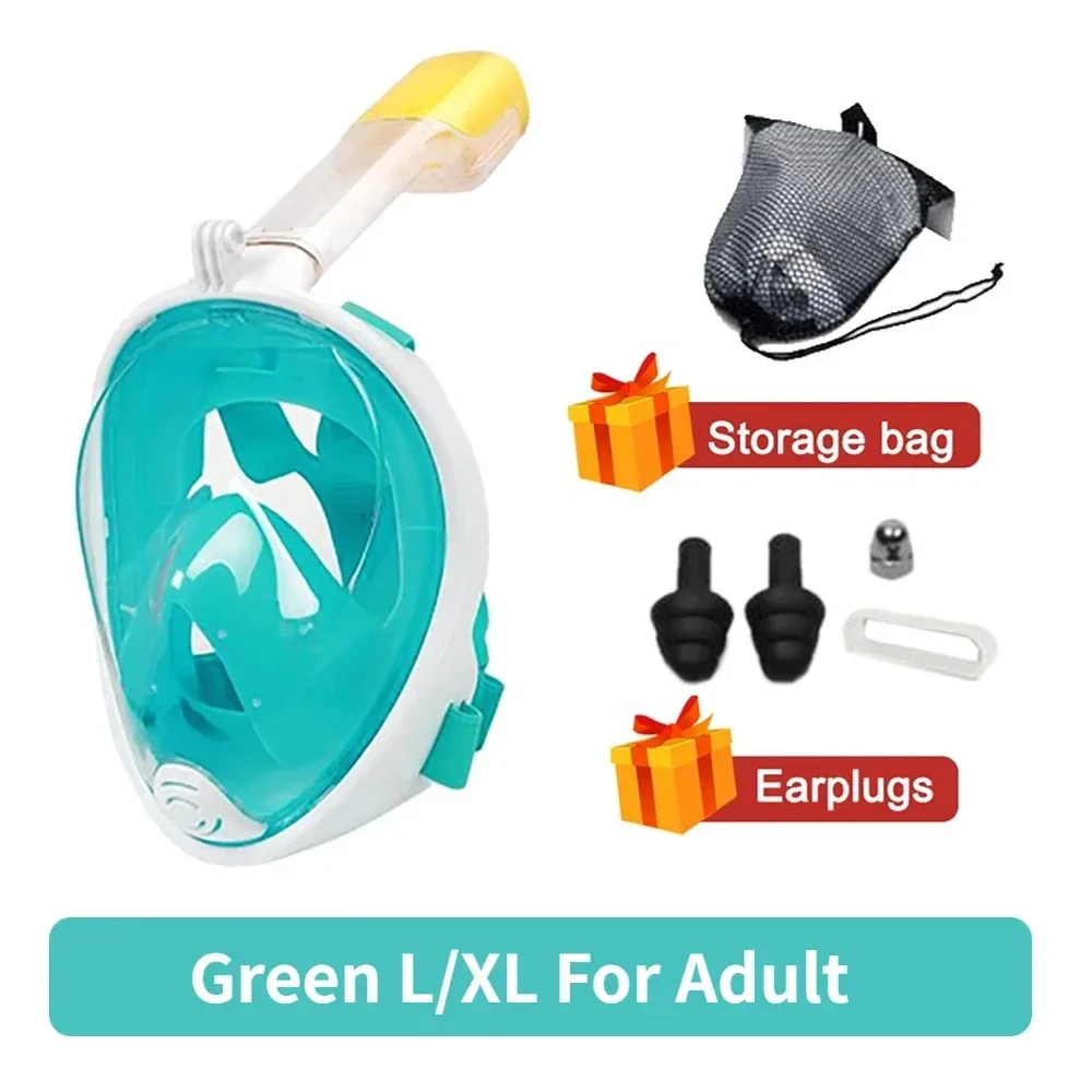 Professioneel snorkelduikmasker onderwater scuba volgelaatsnorkelmasker anti-condensbril voor kinderen volwassen zwemuitrusting
