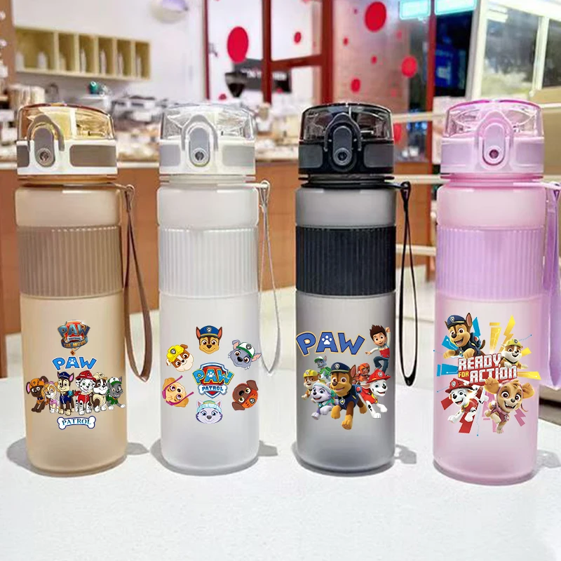 

550ml PAW Patrols Frosted Water Cup Boy Girl Cartoon Drinking Bottle Portable School Food Grade Cups Fashion Water Bottle Gift