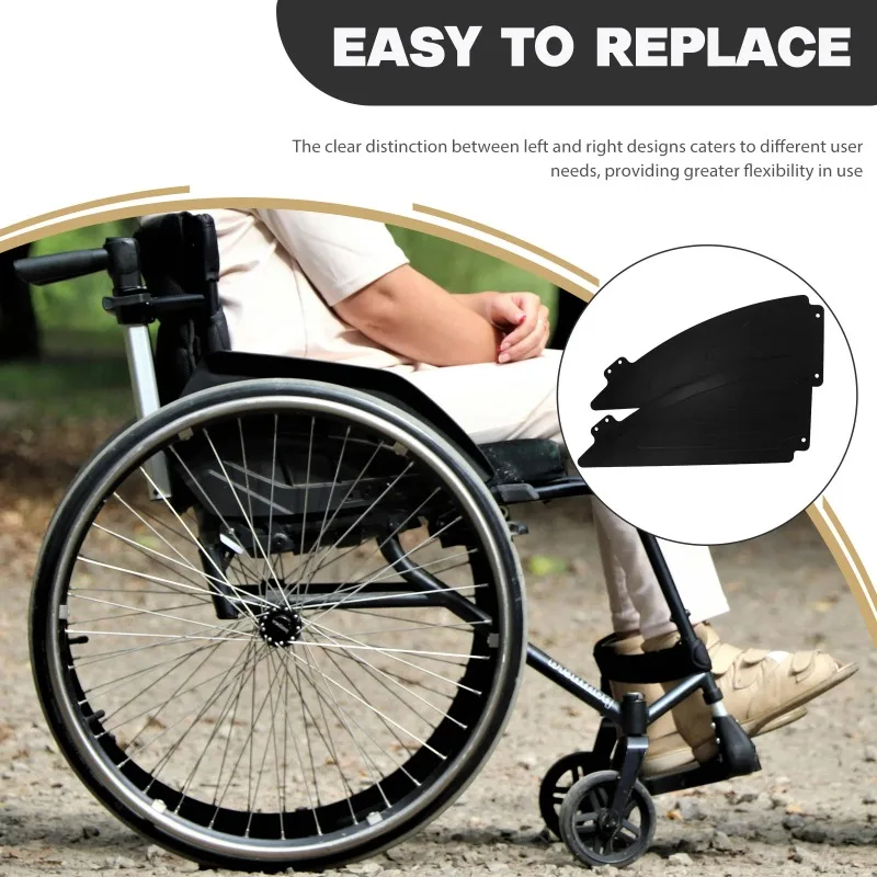2Pcs Wheelchair Sports Mudguard Plastic Side Guard Easy Installation High Strength Material Anti-Splashing Drive