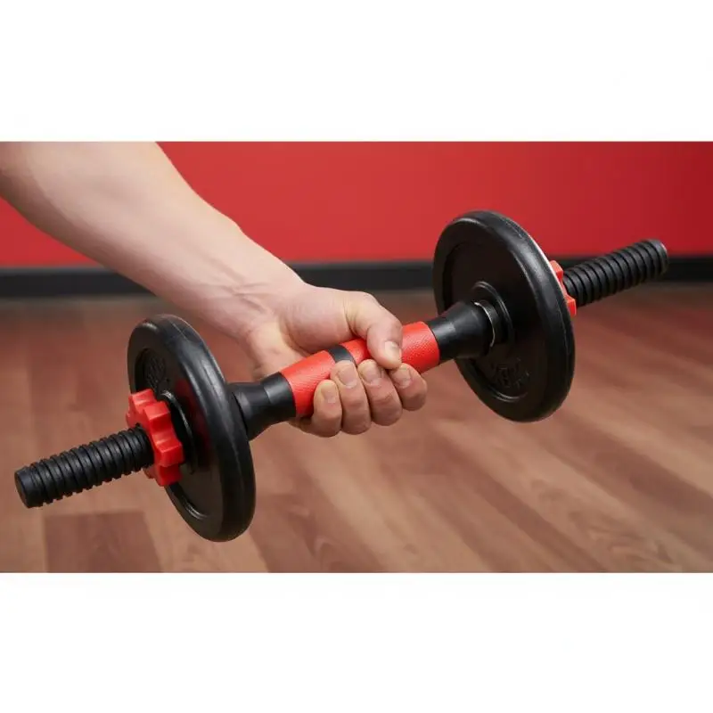 2 Piezas Barra de Mancuerna para Gimnasio, Accesorios de Levantamiento de Pesas, Barra de Entrenamiento de Fuerza para Culturismo, 35cm 47cm