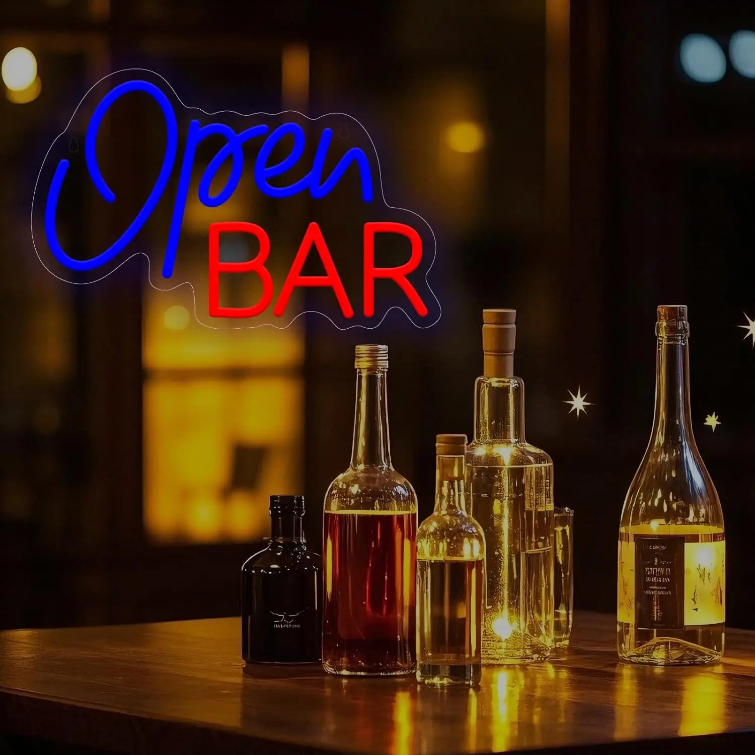 

Open Bar Neon Sign USB Business Advertising LED Neon Light for Party Game Room Bar Garage Bedroom Decorations Birthday Gift