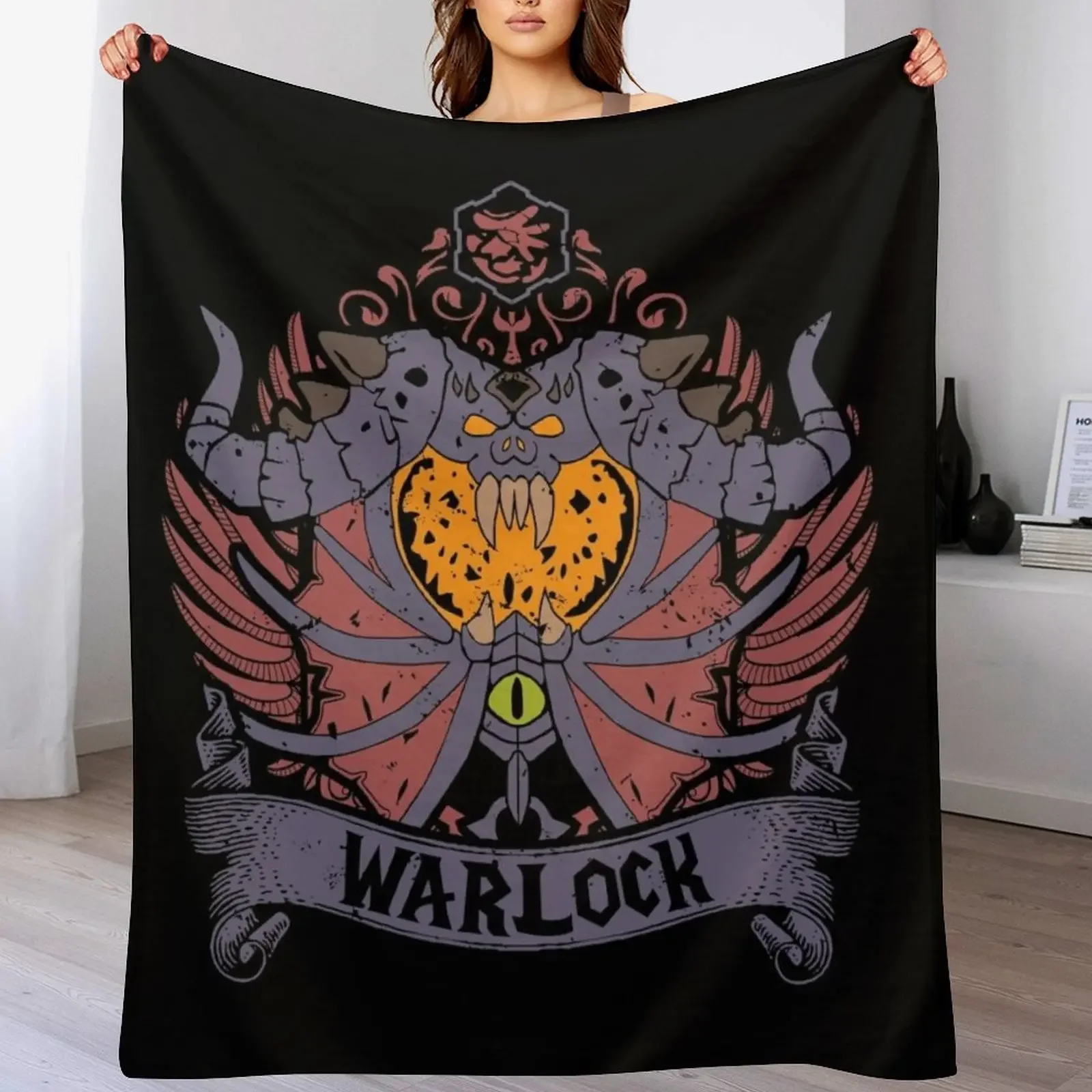 

WARLOCK - ELITE EDITION Throw Blanket Cute Plaid Thins anime Blankets