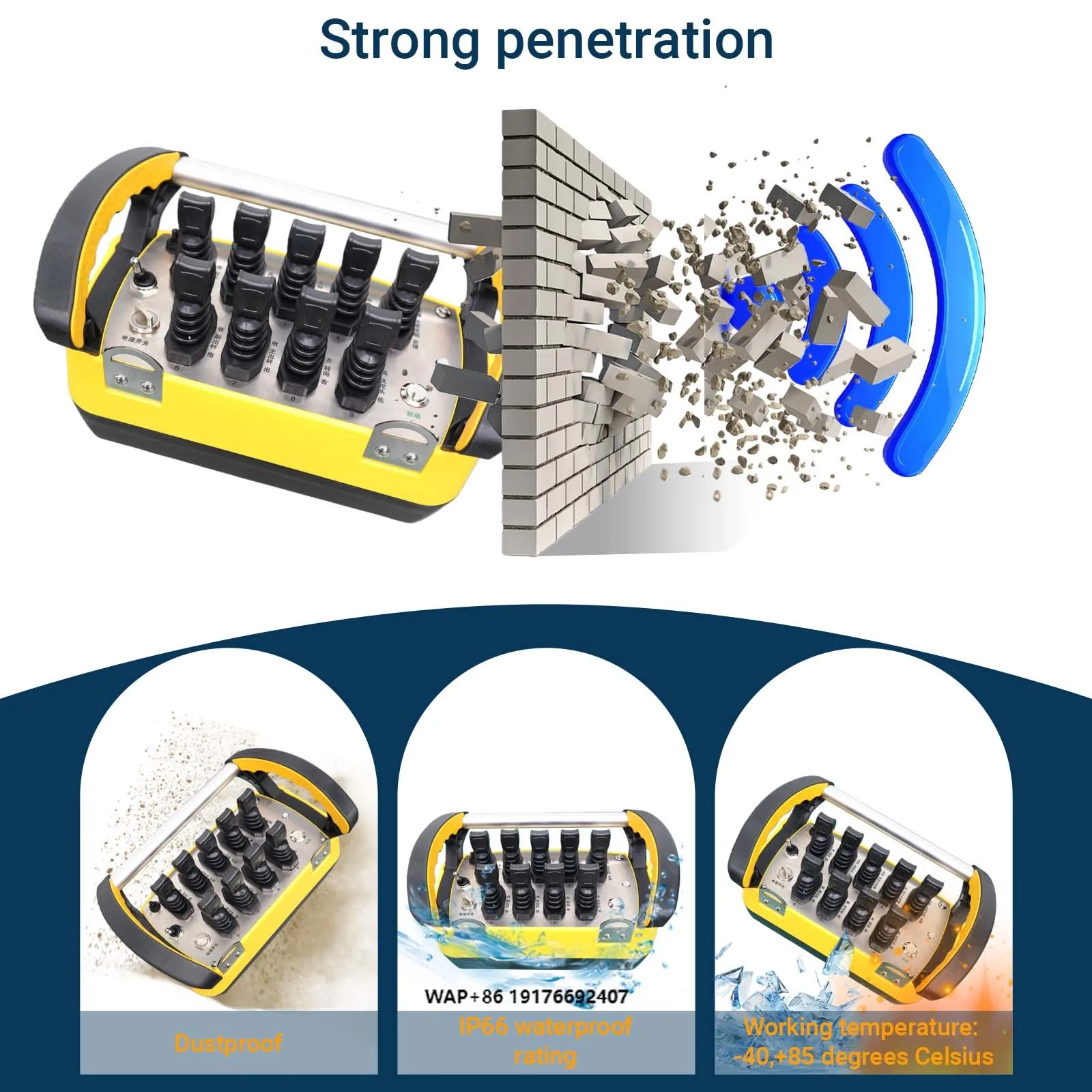 11-lever Hydraulic Proportional Remote Control for Crawler Crane Long Distance 2-Year Warranty Made China for Construction