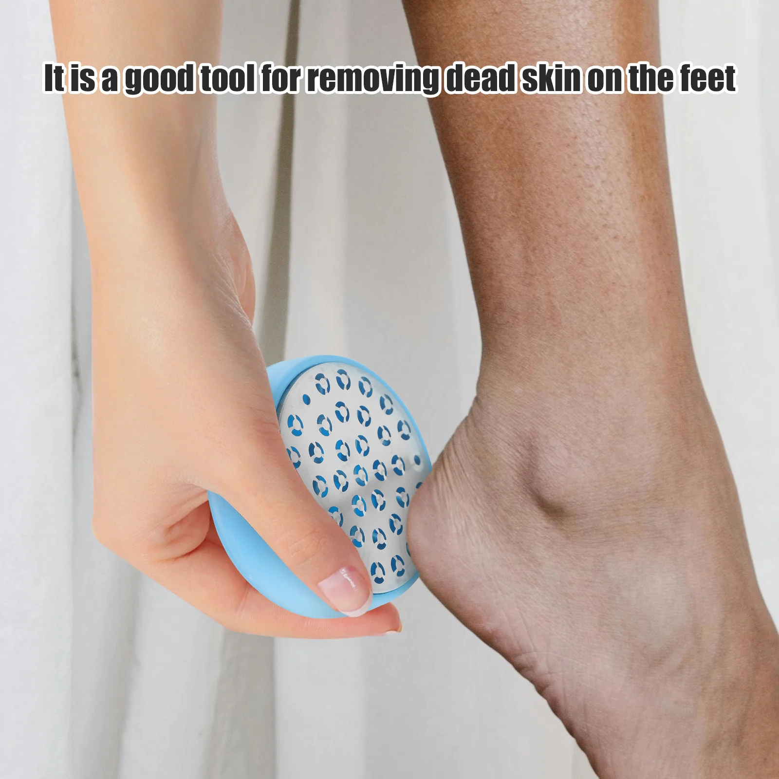 

Manual Foot File Stainless Steel Portable Pedicure Calluses Remover Foot Care Tool Dead Skin Exfoliating Massage Scraper