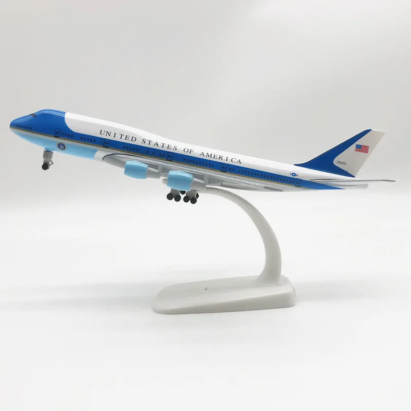 roba cool giocattolo auto regalo divertente-stile caldo 20 cm lega Air Force 1 B747-400 modello di aereo, ornamento di raccolta, giocattoli kawaii per ragazzi