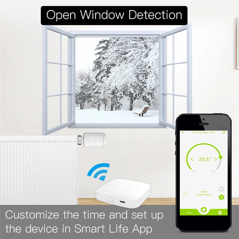 

Стильный клапан температуры нагрева Zigbee граффити, приложение, голосовой пульт дистанционного управления, контроль температуры, энергосберегающий умный переключатель