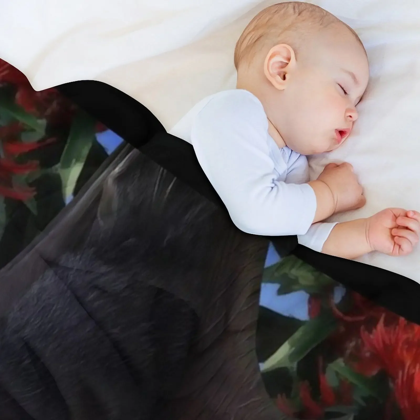 Spitfire A Beautiful Black Flying Fox Bat. Throw Blanket Moving Softest Flannels blankets ands Blankets