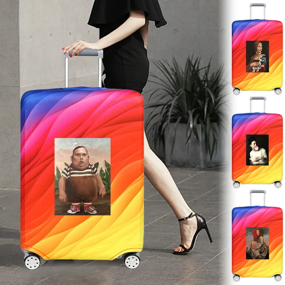 

New Trolley Box Cover Thick Elastic Anti-Scratch Protective Suitcase Covers 18-32inch Funny Printing Series Travel Accessories