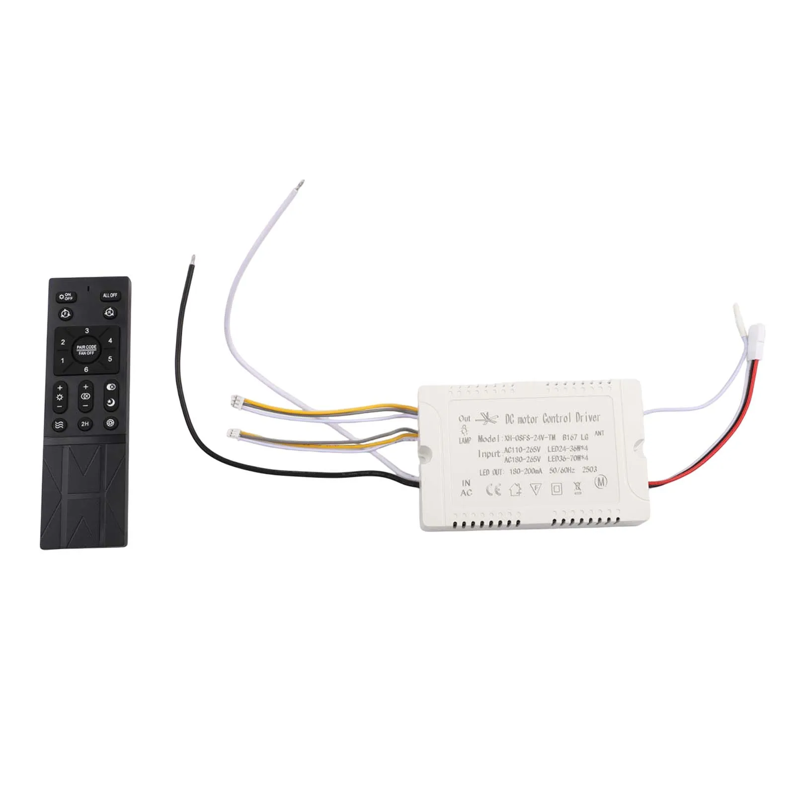 

6 Speed Fan Light Controller Adjustable Frequency Fan Light Receiver Dimming Capability Factory Reset Optimal Comfort