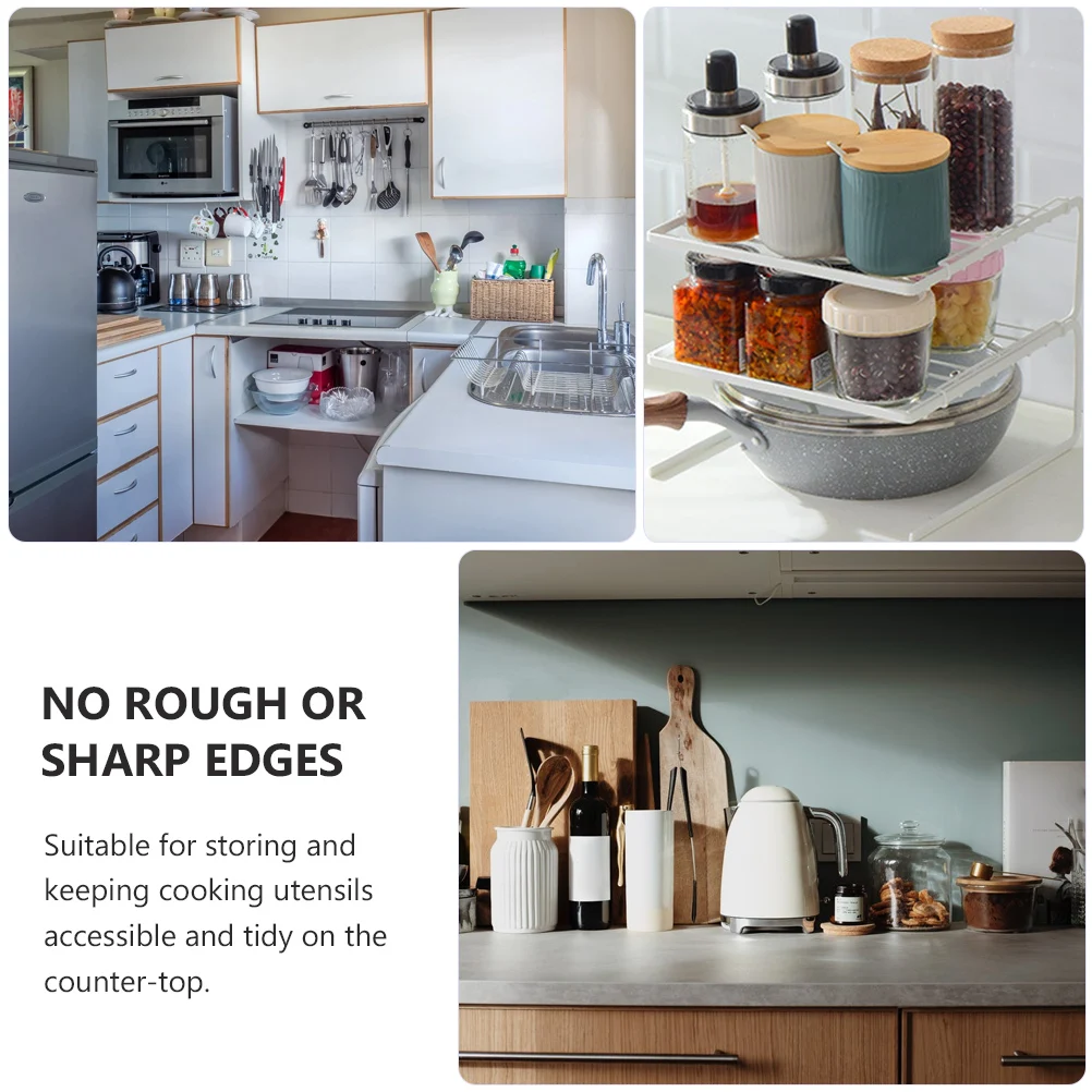 

2 Layer Hollow Storage Rack Kitchen Organizer Rustproof Draining Shelf Bowl Rack Dish Stand Counter Plate Display Stand