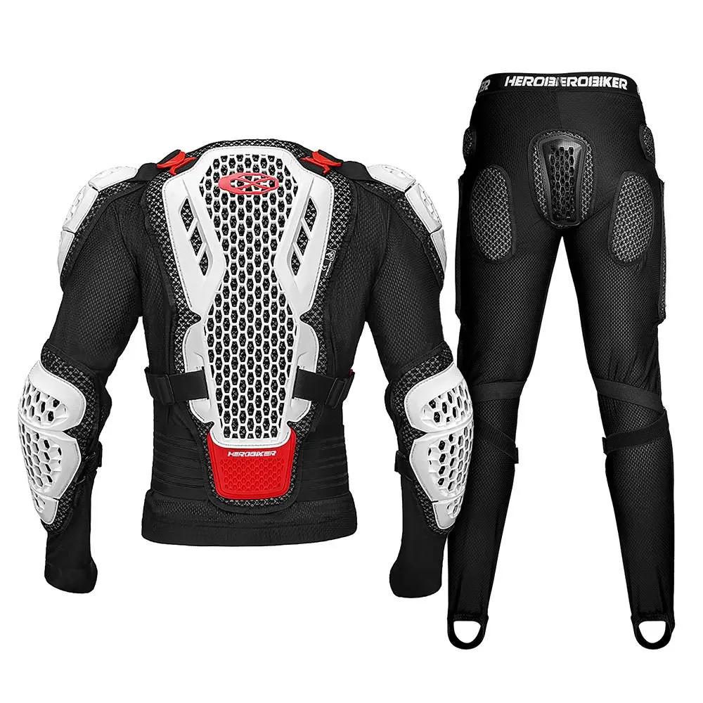 

New Motocross Armor Anti-Fall Motorcycle Body Protection Motorcycle Chest Back Pants Protector Moto Equipment For Men Women