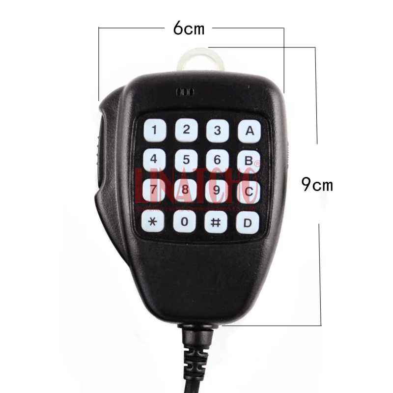 HM-118TN DTMF 8Pin ハンドヘルド外部マイク 車モバイルラジオ用 IC-2720H IC-2725E IC-2200 IC-208H