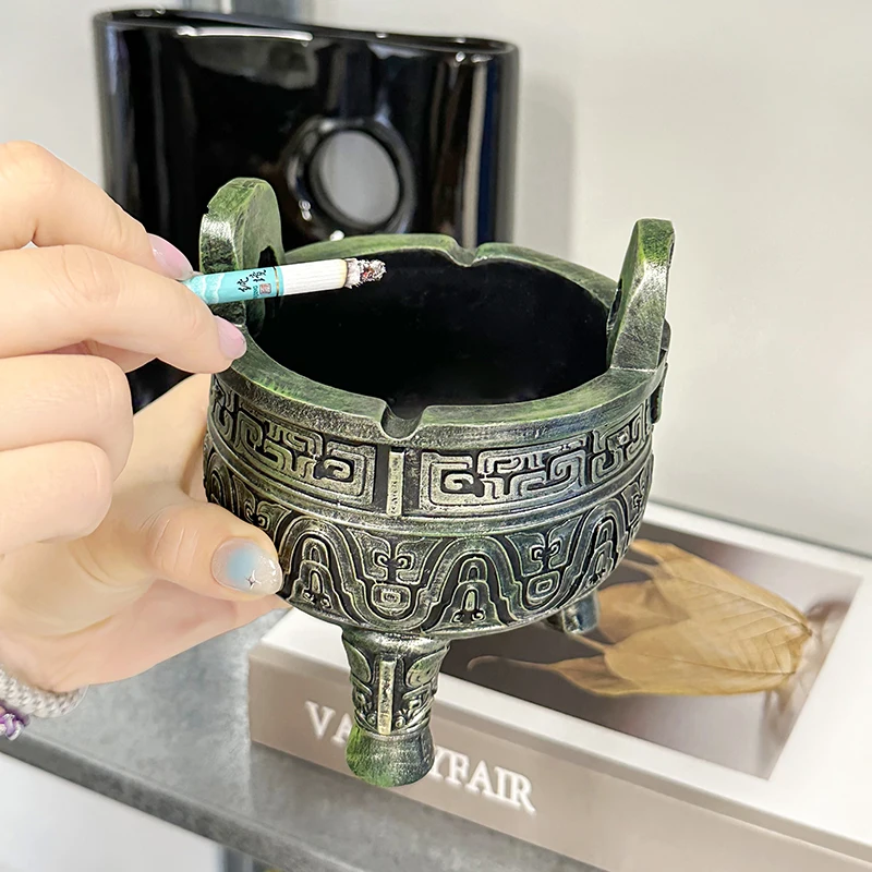 الرجعية غرفة المعيشة منافض السجائر ولاعة أنيقة إكسسوارات المنزل صينية فريدة من نوعها منافض السجائر مدخل قاعة مكتب المنزل والحديقة Cenicero Lsyhg