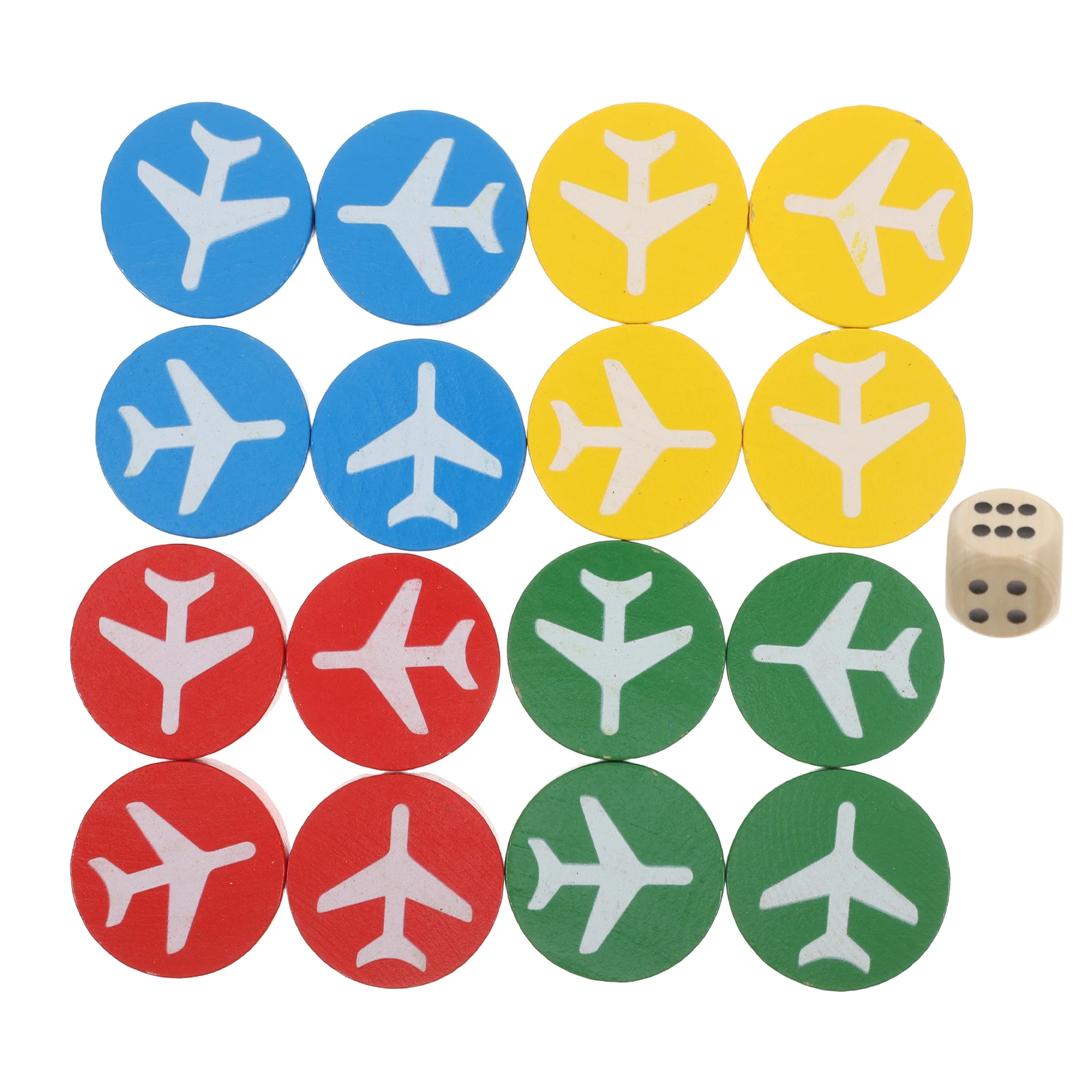 

16pcs Flying Chess Carpet Children Toy Wooden Pieces Puzzle Game Board Intelligent Mat Play Travel Portable Rug H