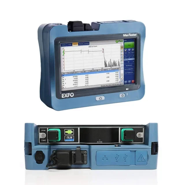 exfo 730c otdr long distance with iolm Max-730C-SM2-Oi.1310/1550/1625nm, 39/38/39db SC/APC interface