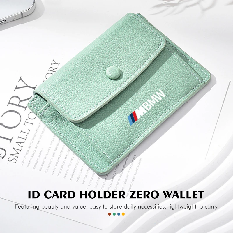 Car Fashion Business Credit Card ID Holder Small Purse Wallet For BMW E84 E87 E90 E91 E92 E93 F10 F20 F30 F40 F15 F25 F26