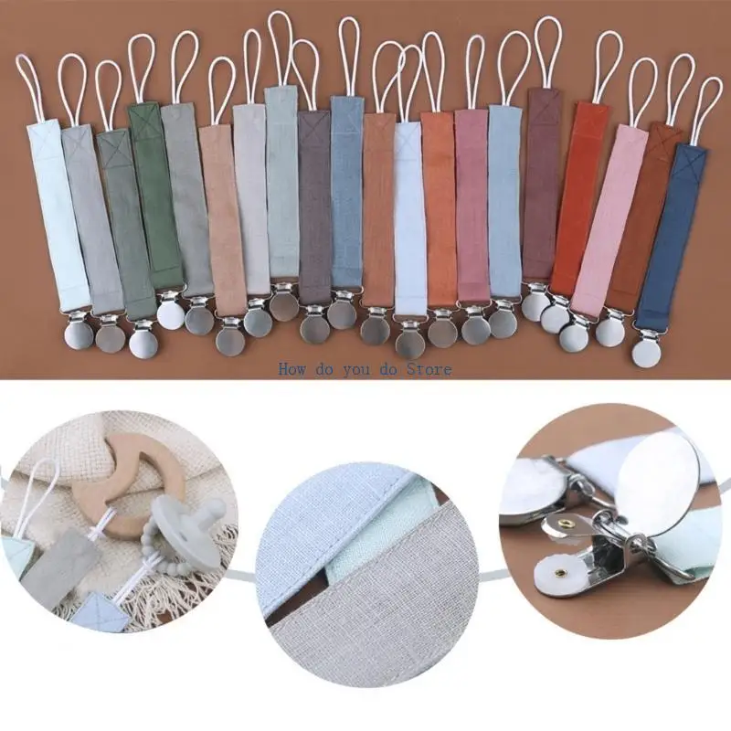 19QF 4 قطعة/الحزمة الطفل الدمية هوة سلسلة مقاطع المهديء سلسلة الحلمات حامل لحديثي الولادة لعبة تغذية يناسب معظم اللهايات #4