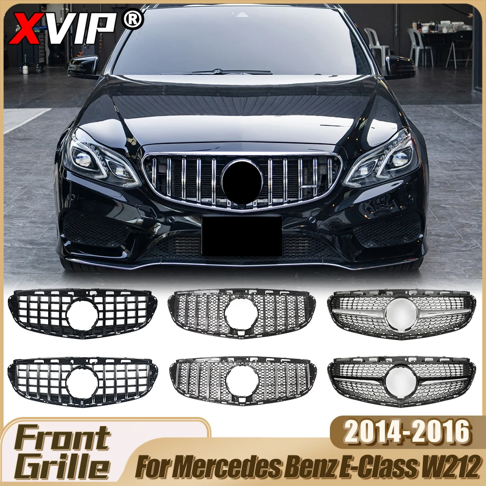 

XVIP Replacement Part AMG Style Racing Grille For Mercedes Benz E-Class W212 E200 E250 E350 2014-16 Diamonds Style Upper Grilles