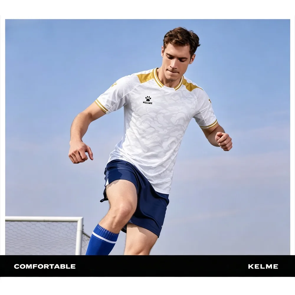 KELME Men's New Summer T-Shirt: Durable Quick-Drying, Non-Sticky, All-Purpose Short-Sleeve Athletic Top for Fitness and Running