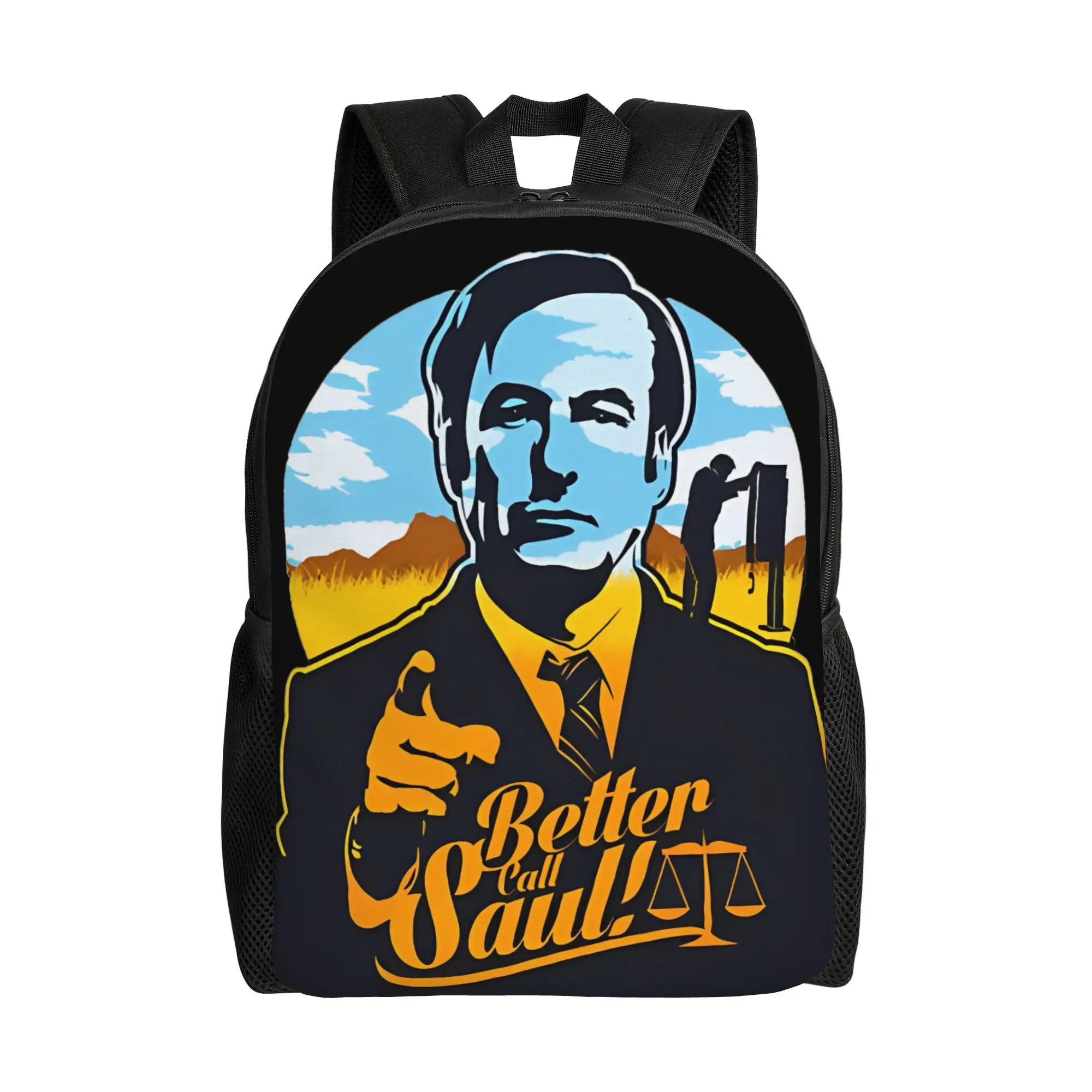 

Better Call Saul Cool Backpack with Pocket High School Hiking Travel Breaking Bad Daypack for Men Women Laptop Shoulder Bag