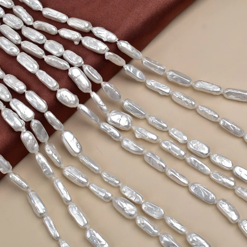 

Natural Freshwater Loose Pipa Pearl 6*15mm Baroque-Style Imitation DIY Jewelry Handmade Necklace Accessories Materials Wholesale