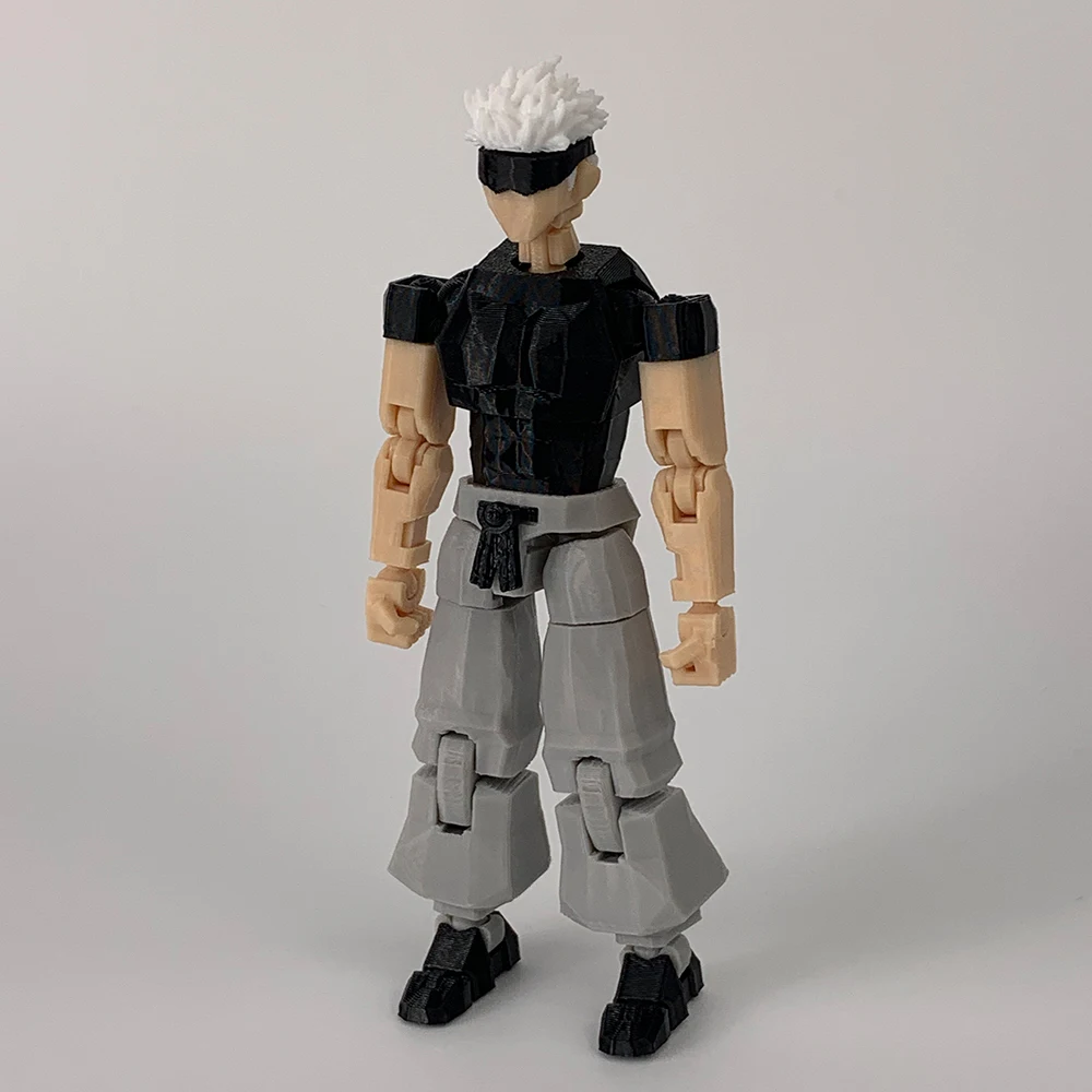 3D Imprimé kelme jujutsu kaisen gojo satoru Anime multi-jointed shapeshift toys Akció Számolás Kirakatbábú manöken Dísztárgyak ajándékok