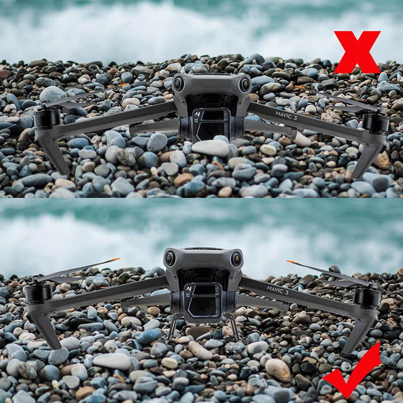 Landing Gear Folded Legs Heighten Holder Lens Gimbal Protection guard For DJI Mavic 3 /mavic 3 pro /3classic Drone Accessories