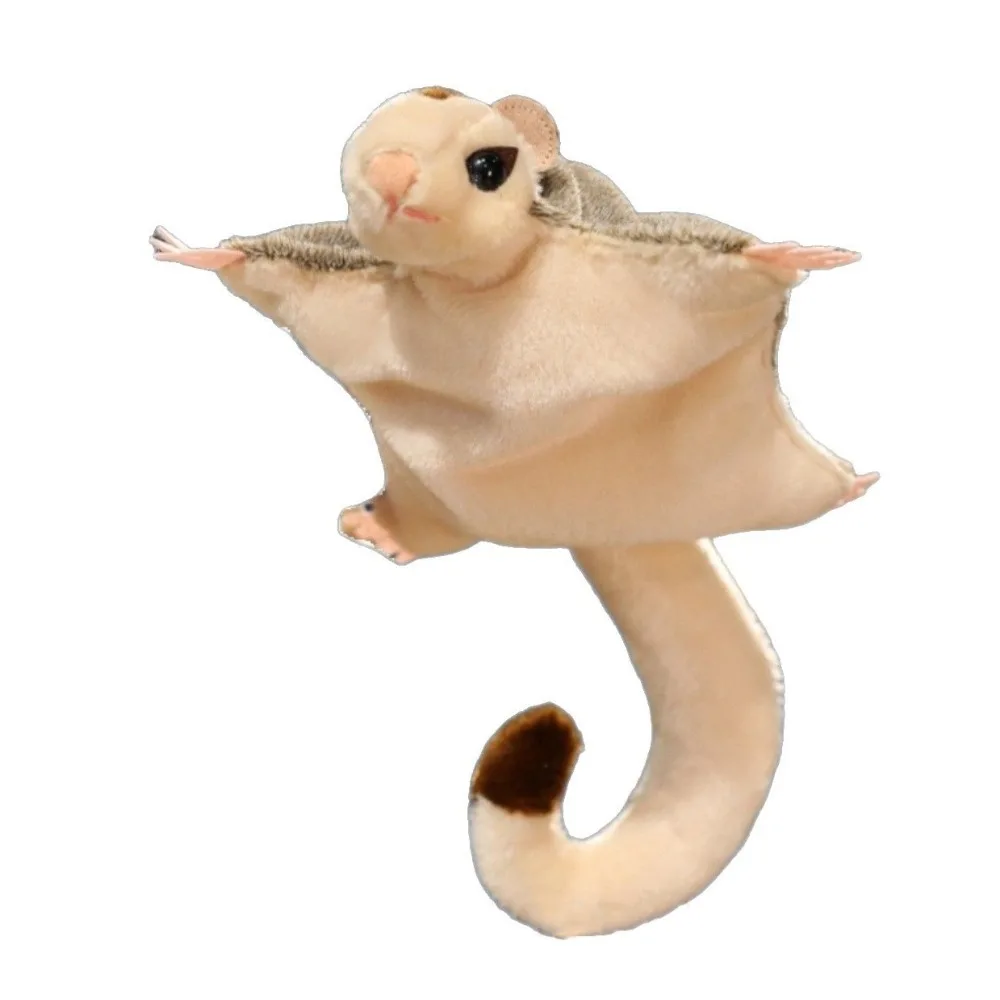 Jouet en peluche planeur de sucre magnétique, Simulation d'animal volant en peluche, poupée en coton, mignon et doux, poupée d'écureuil volant australien
