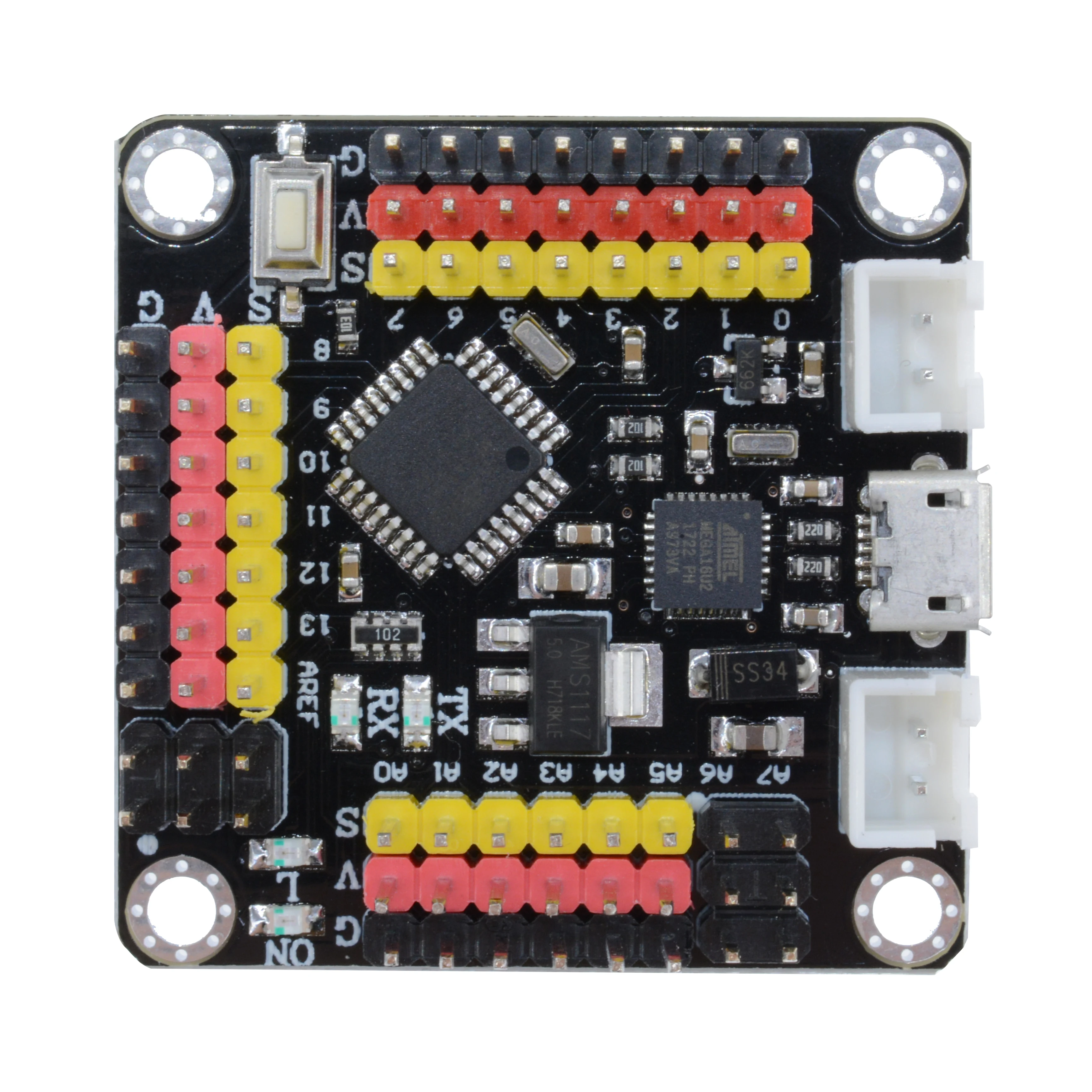 Плата разработки Atmega328P ATmega16u2 Strong MINI для материнской платы Arduino R3, интерфейс Micro USB без паяных контактов