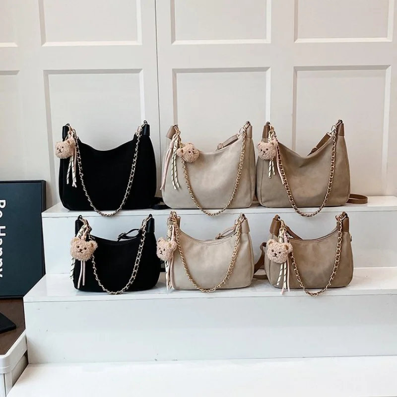 

Fashionable Canvas Crossbody Bag Women Breathable Fabric Magnetic Pocket Flap Design Lightweight All-Match Travel Bag​